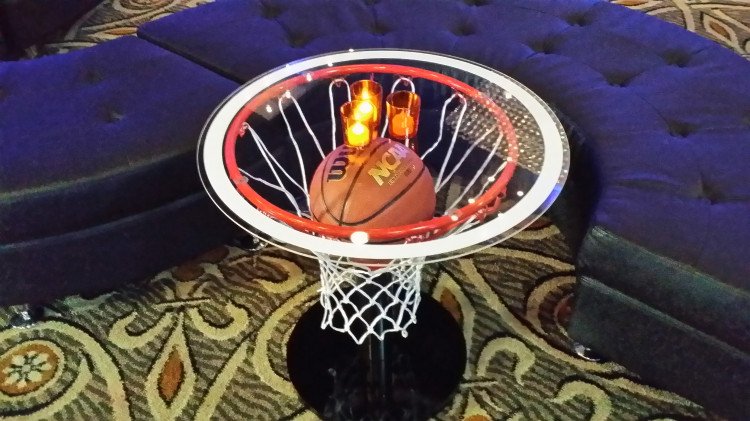 Basketball Rim Low End Tables