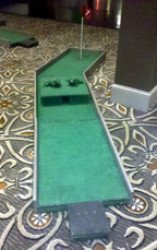 Wooden Mini Golf Hole - Dog Leg Right