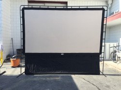 Framed Backyard Movie Screen
