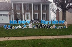 Lawn Letters - Light Blue