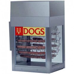 Hot Dog Rotisserie and Bun Cabinet