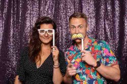 Photo Backdrop - Plum Sequin