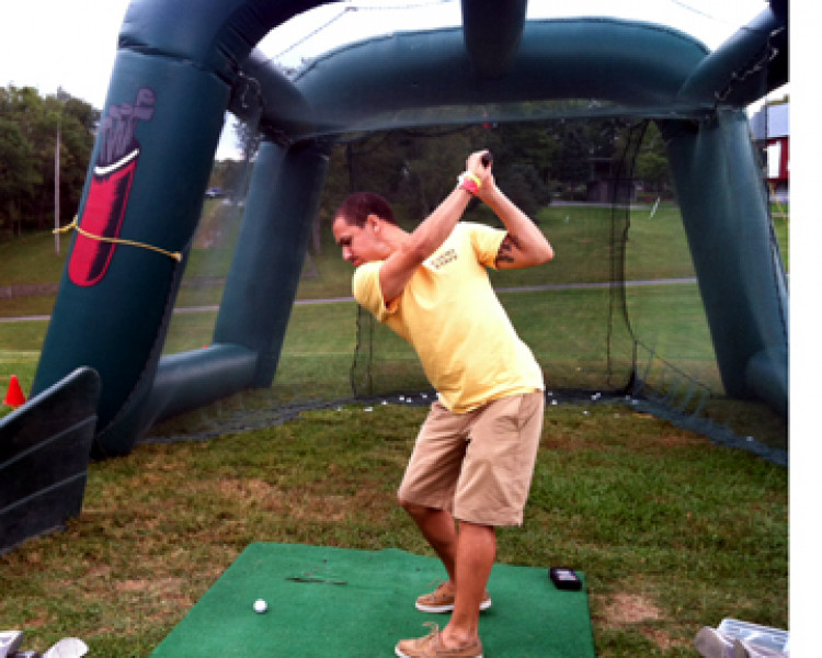 Golf Driving - Open Front Inflatable Cage