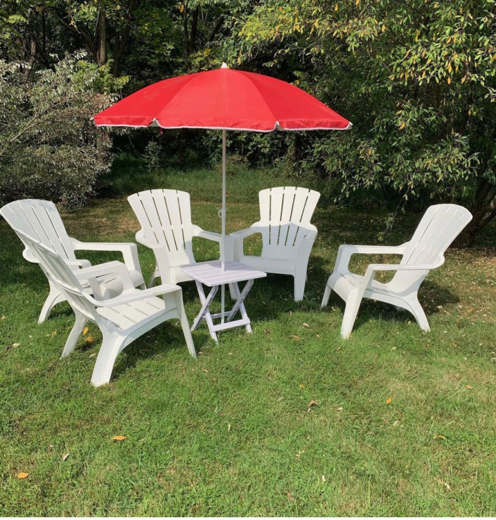 Plastic Adirondack Chairs - White