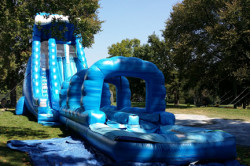 Blue Crush Dual Lane Combo Slide and Run n Splash