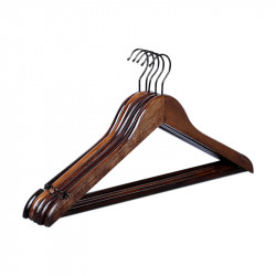 Coat Hangers (Wooden-Dark)