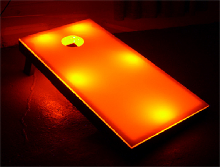 LED Corn Hole Regulation 2' x 4' Acrylic