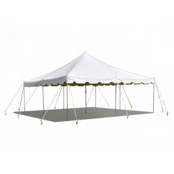 Tent - 20' x 20' White Pole Tent